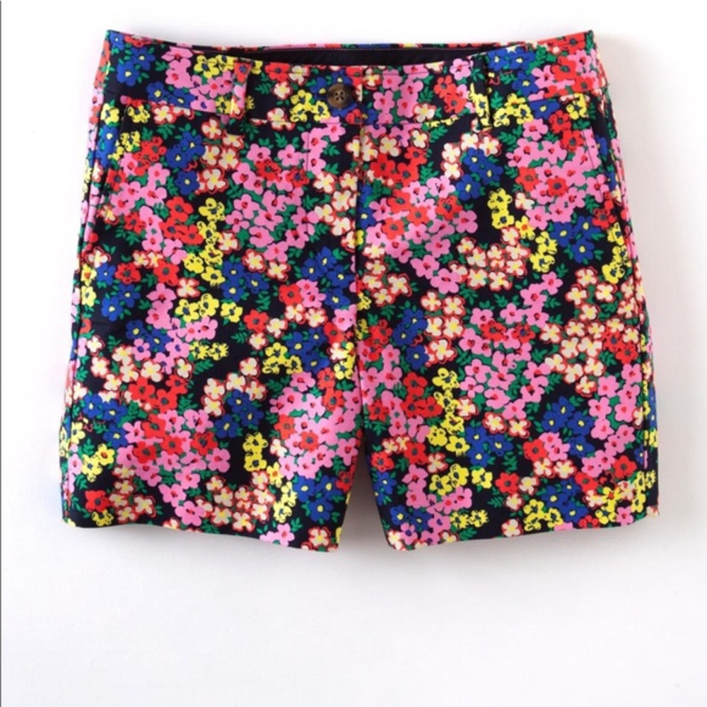Floral Explosion Khaki Shorts